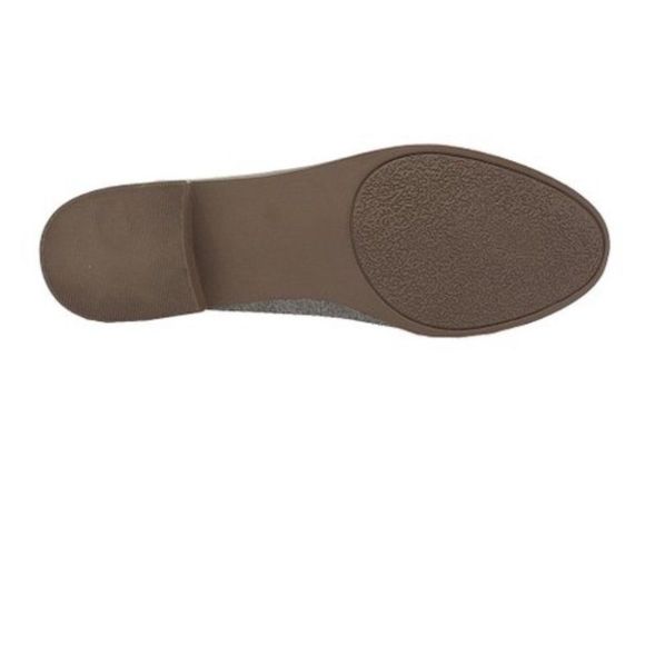 Yoki gray faux suede scallop trim chaslie loafer - Picture 2 of 10